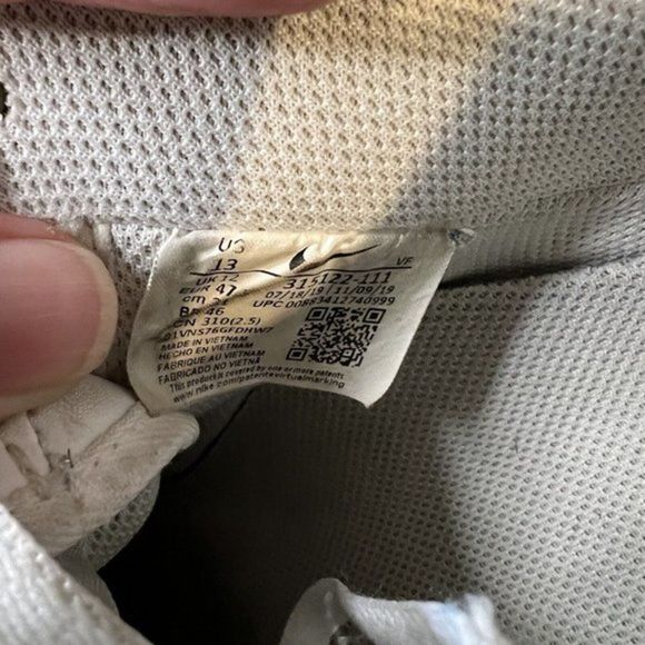 Mens Nike Air Force 1 '07 White Leather Basketball Shoes Sneakers Size 13‎ M GUC - Picture 6 of 6